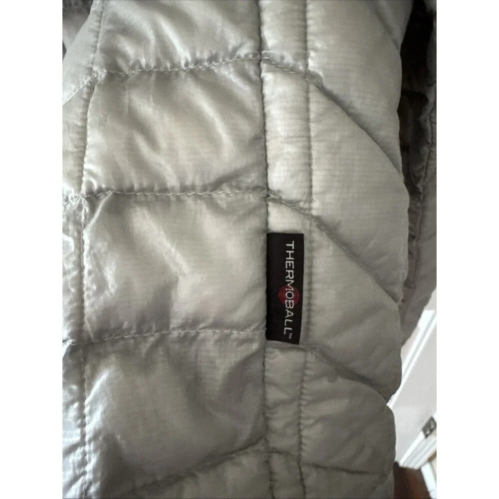 The North Face Mens Thermoball Eco Puffer Jacket Grey XL Quilted Lightweight